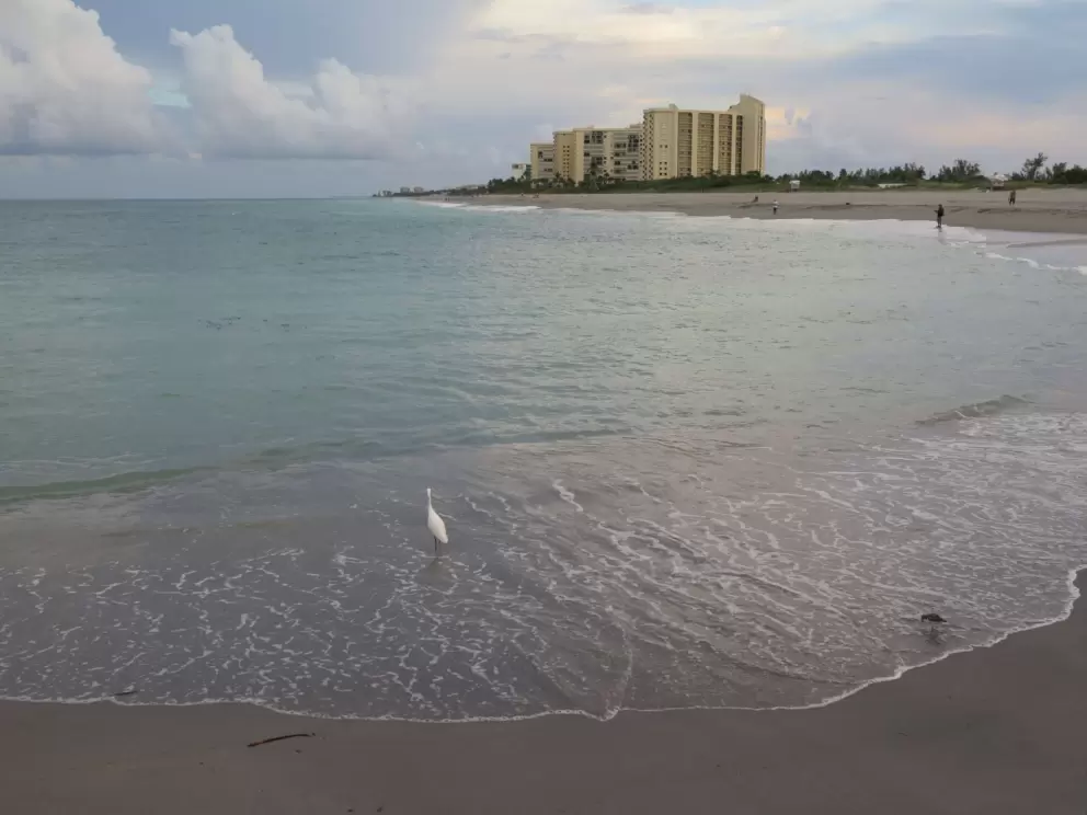 Calm end of day at Jupiter Beach. 