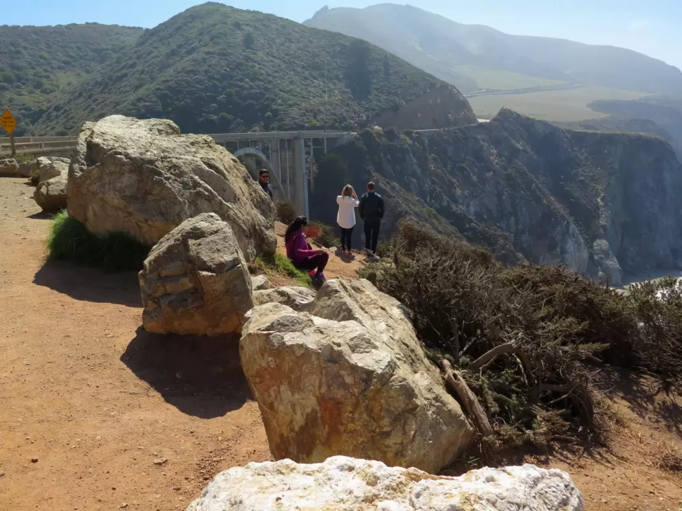 Visitors see Bixby Bridge. 