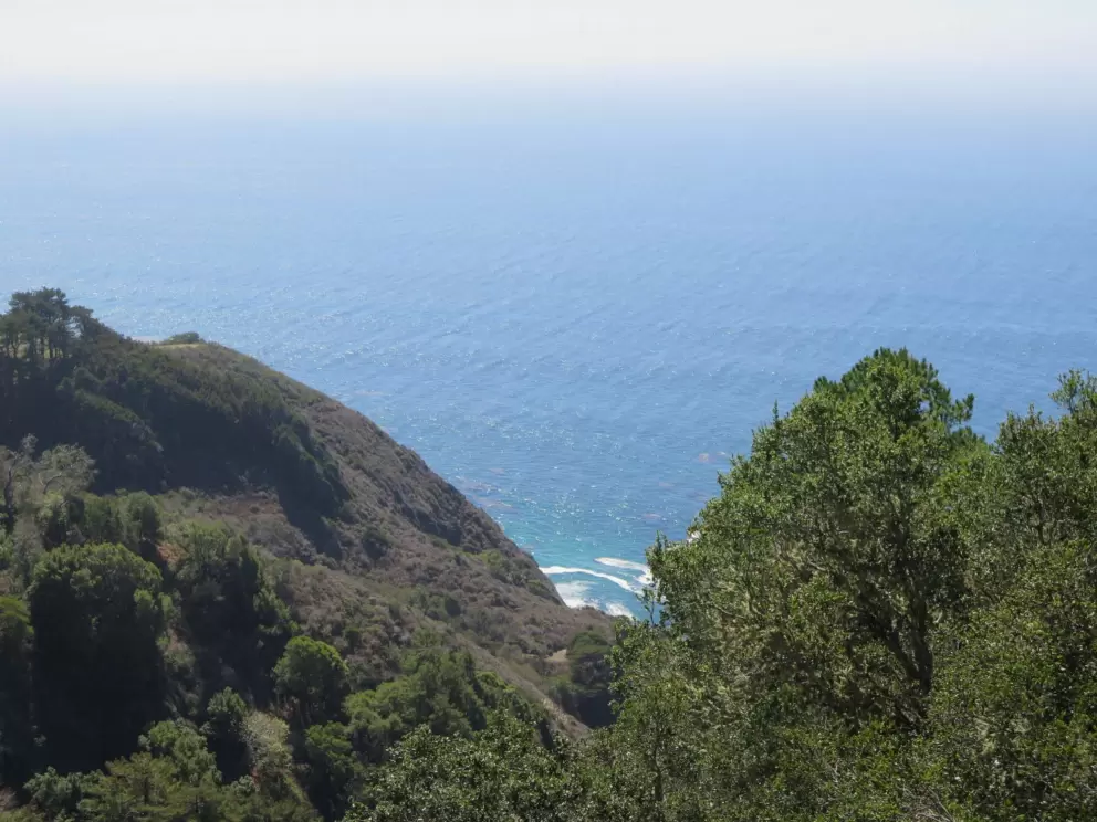 High up over the ocean at Nepenthe. 