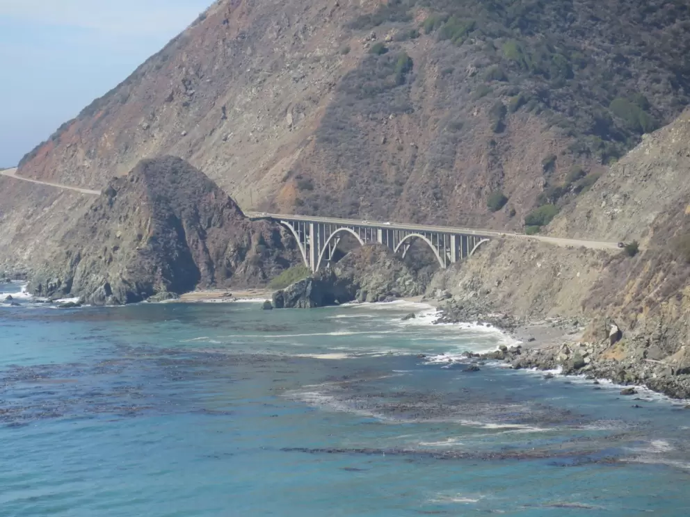 Big Creek Bridge, as seen from Big Creek Cove Vista Point.