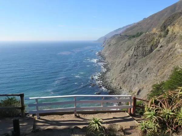 Views of the coastline from Ragged Point. 