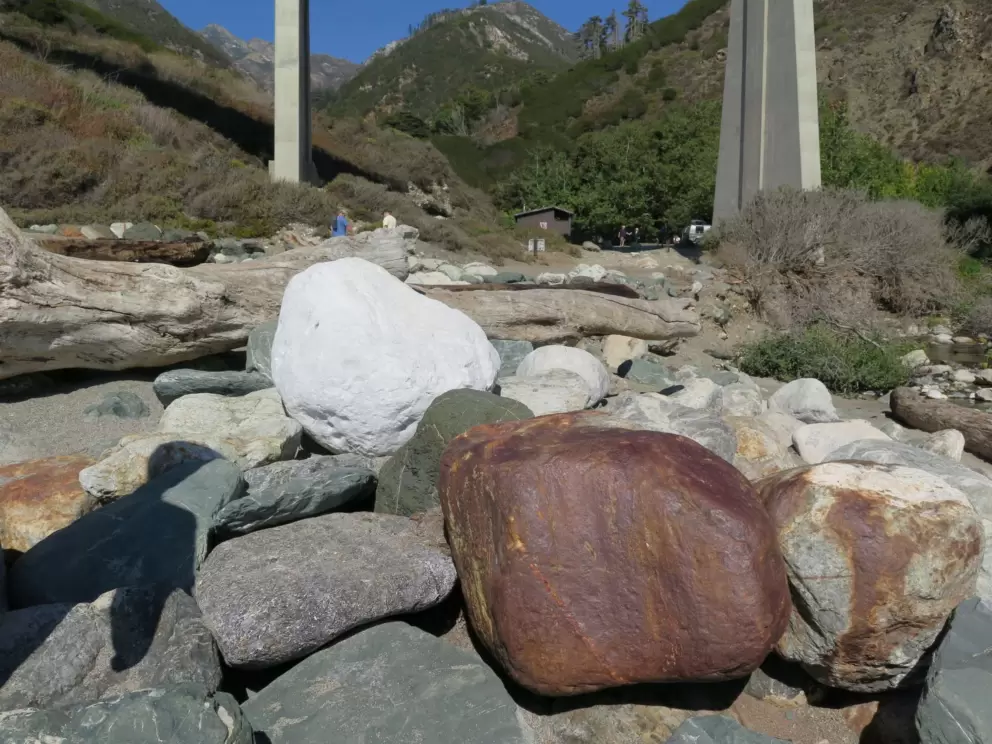I love the many colors of the rocks at the beach in Limekiln State Park.