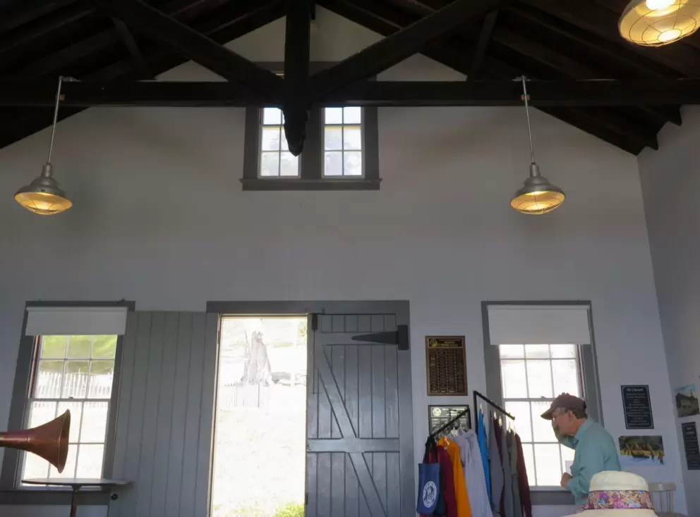 Wooden beams. 