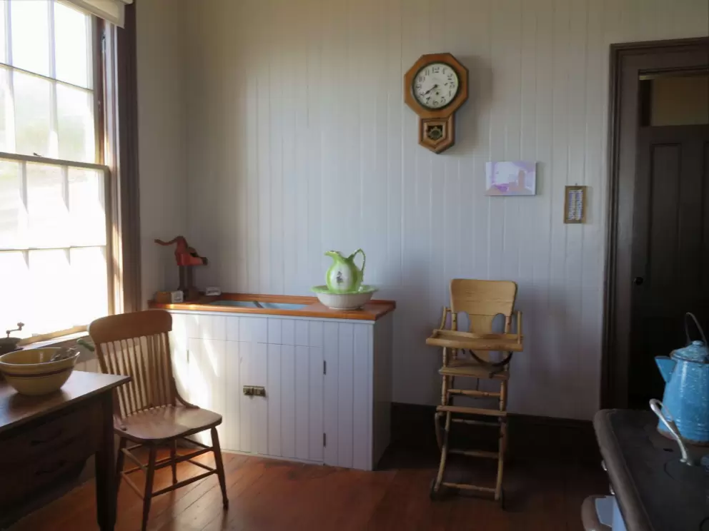 Furniture inside the lighthouse. 