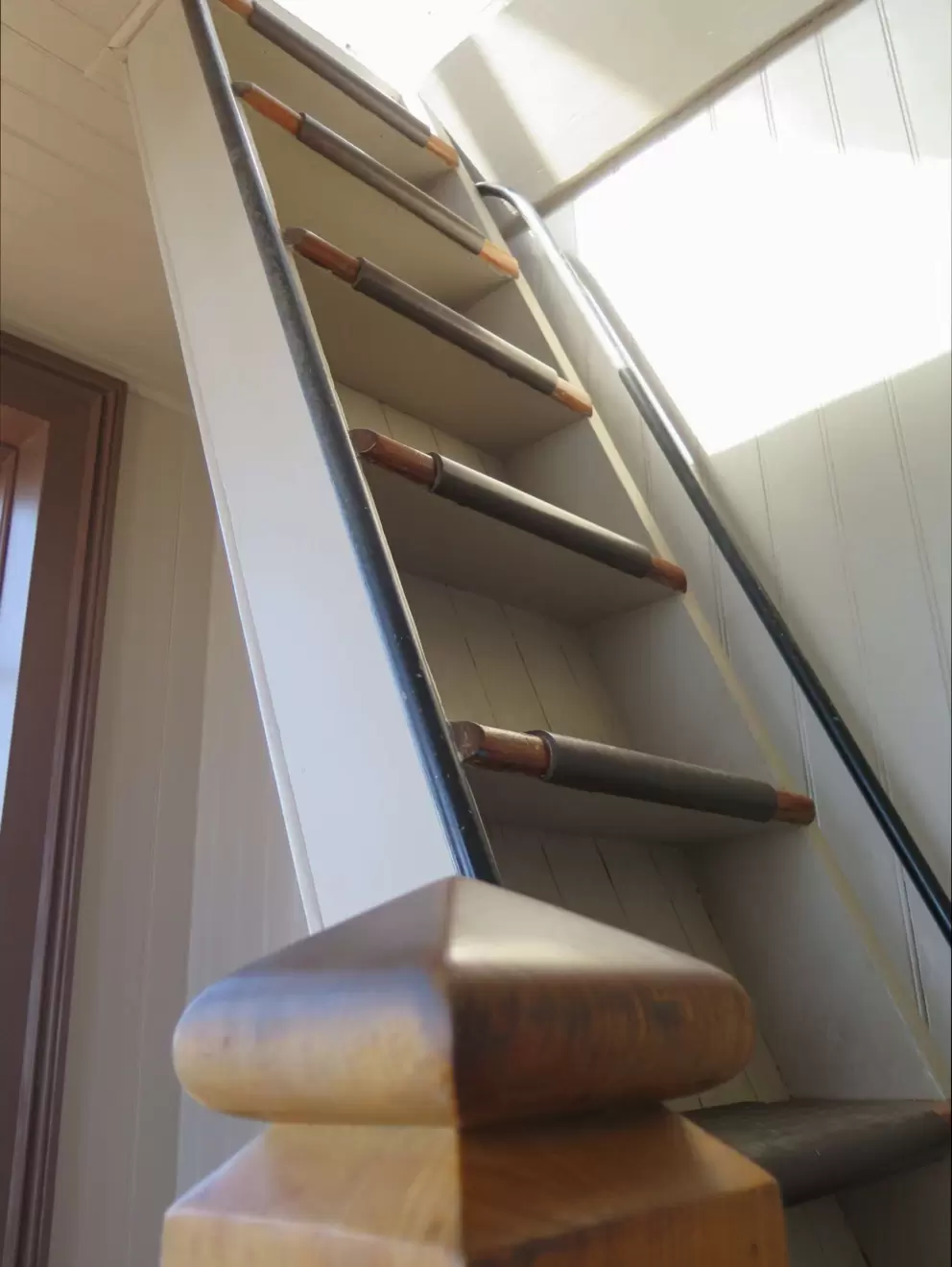 Ladder at the top of the lighthouse. 