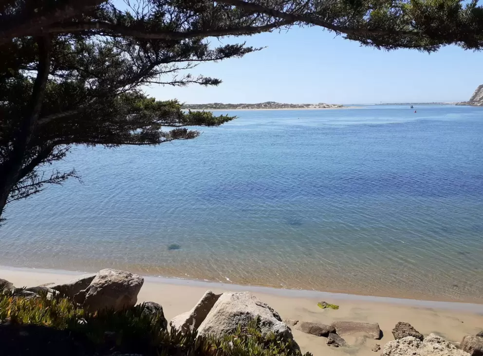 The water was a lovely color on this September day. 
