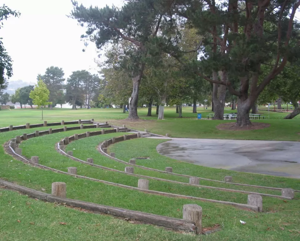 The peaceful amphitheater.