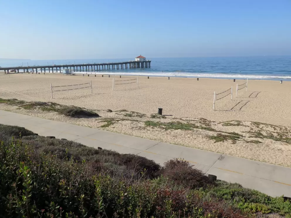 Views of the pier from the strand. 