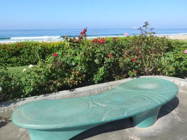Jade green bench!