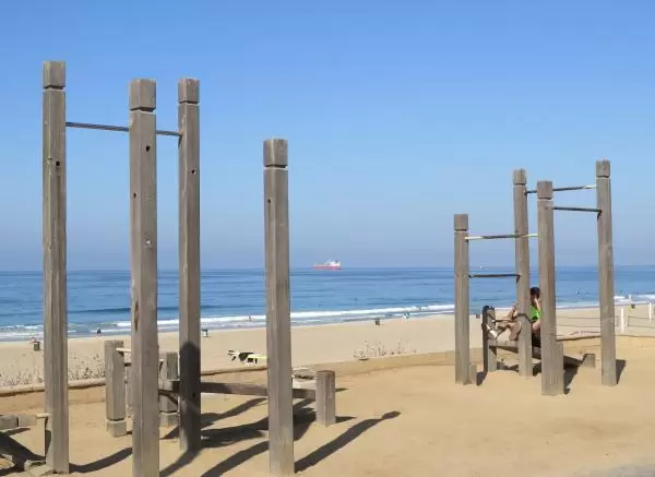 Workout stations with a view. 