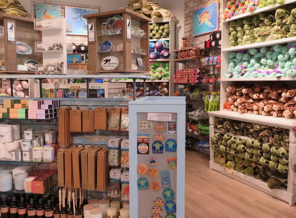 Gift shop, which is fun for kids. 