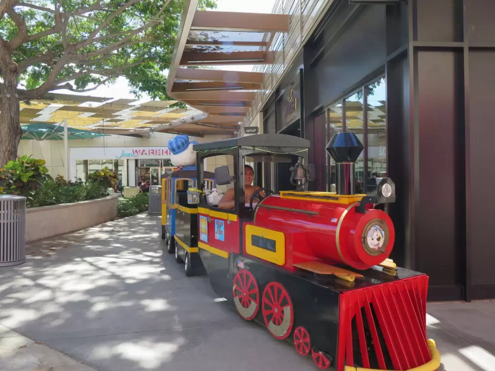 The mini train!