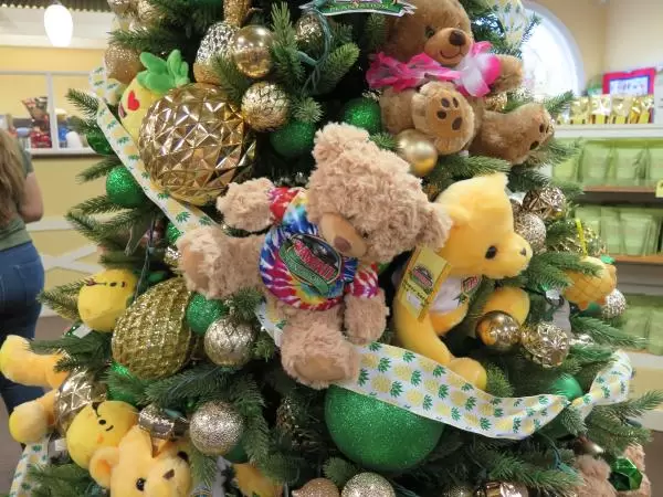 Teddy bear Christmas ornaments. 