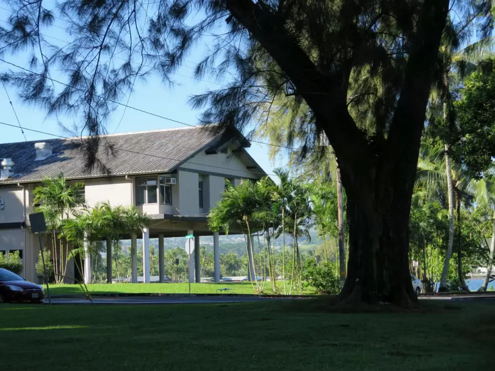 Hilo Bay Cafe, across the street. 