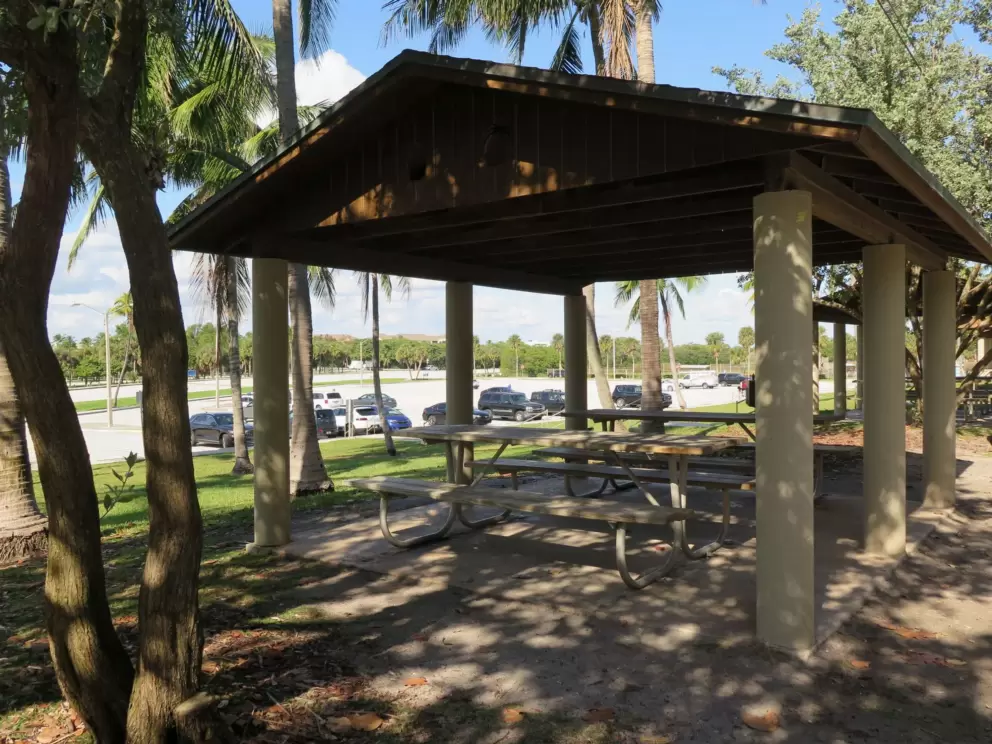Attractive picnic pavilion. 