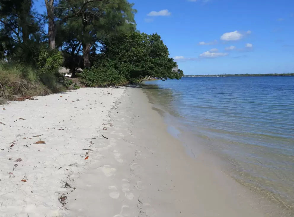 The long river beach. 