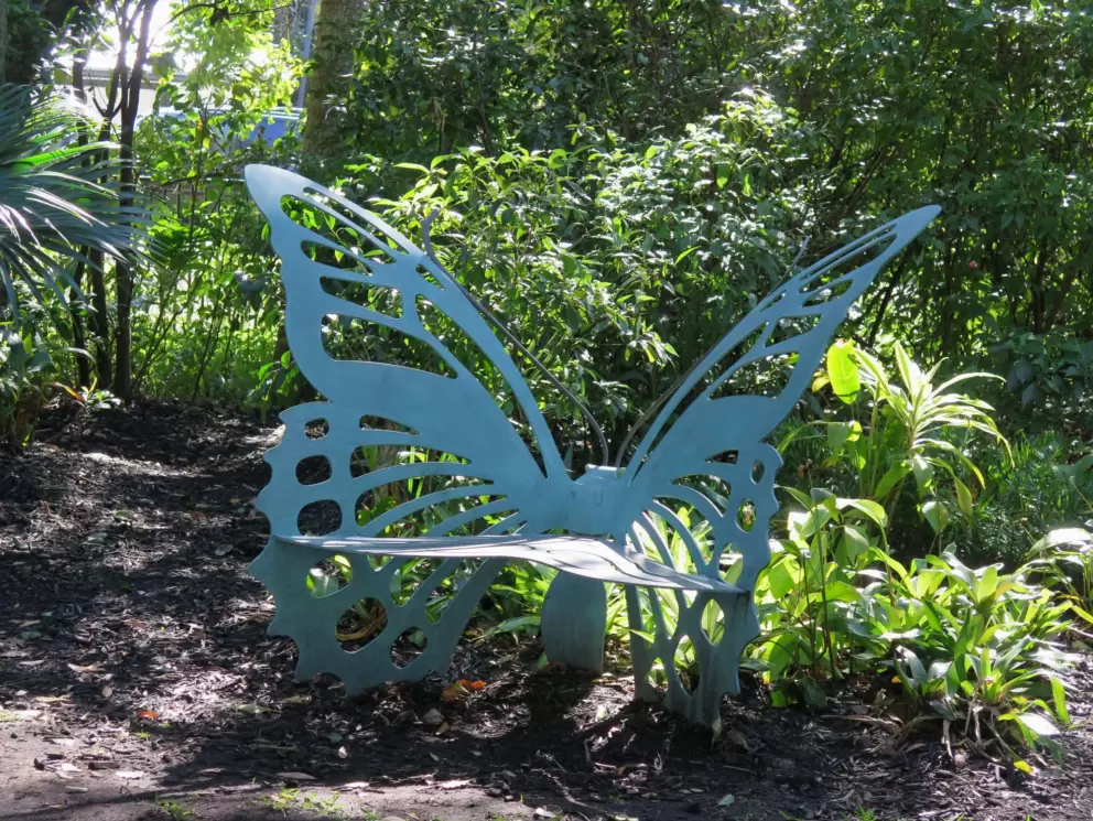 Butterfly bench. 