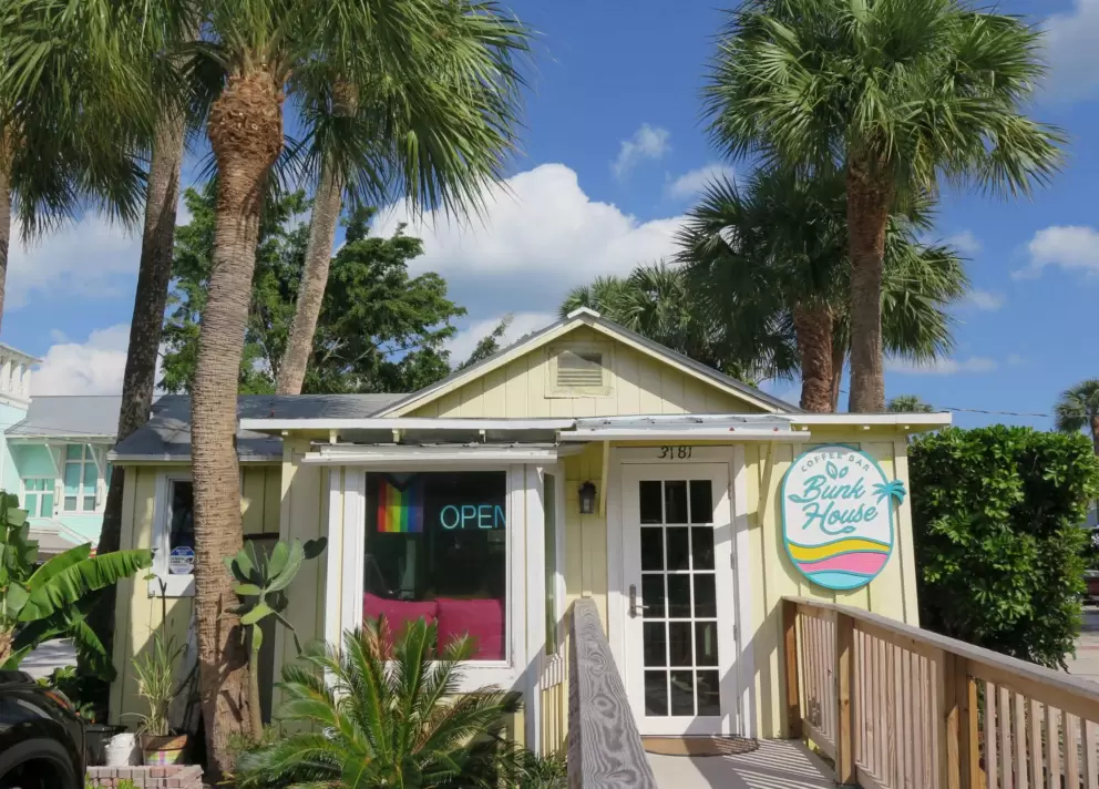 Bunk House Coffee Bar has an adorable logo. It makes you want to go inside!