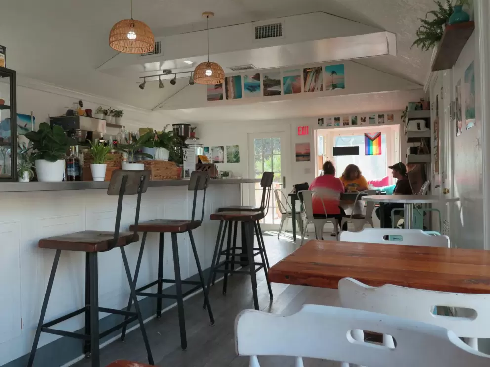 Inside Bunk House Coffee Bar. 