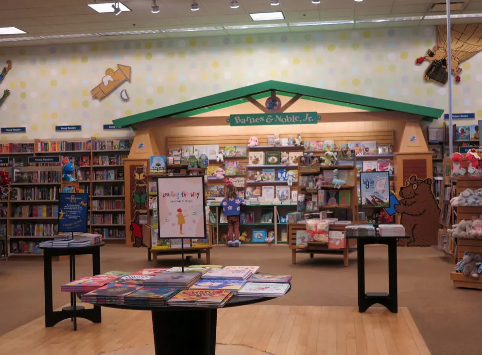 The kids section inside Barnes &amp; Noble. 