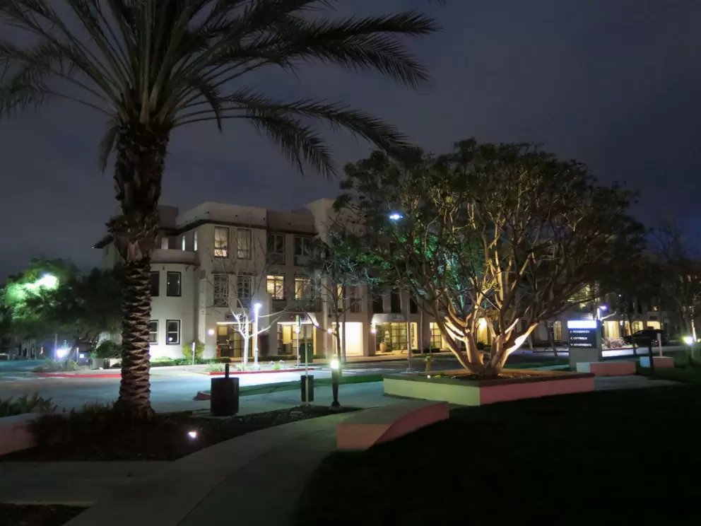 Vantis at night. 