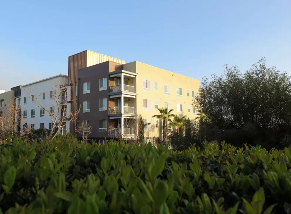 Vantis apartments catching some sunlight. 