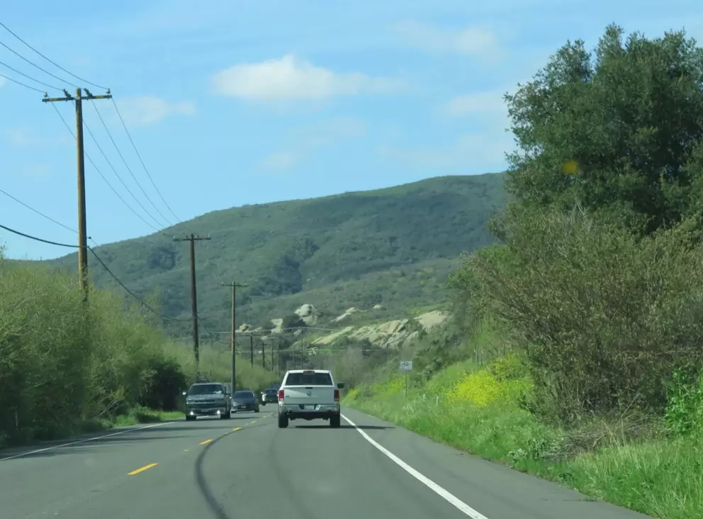 Driving Laguna Canyon Rd. 