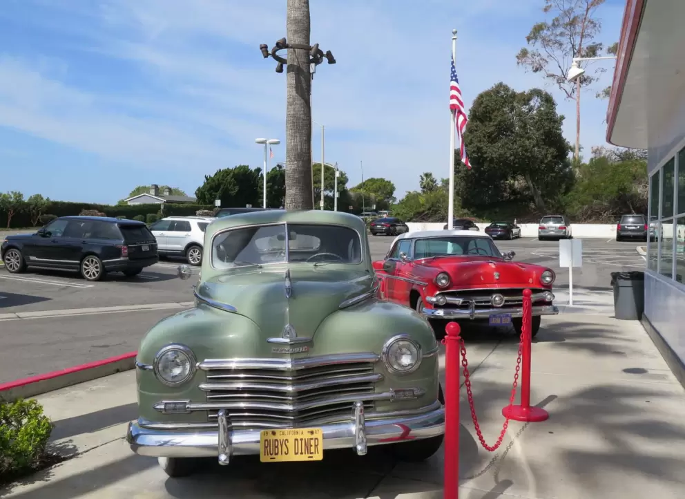 Kids love to see the colorful classic cars!