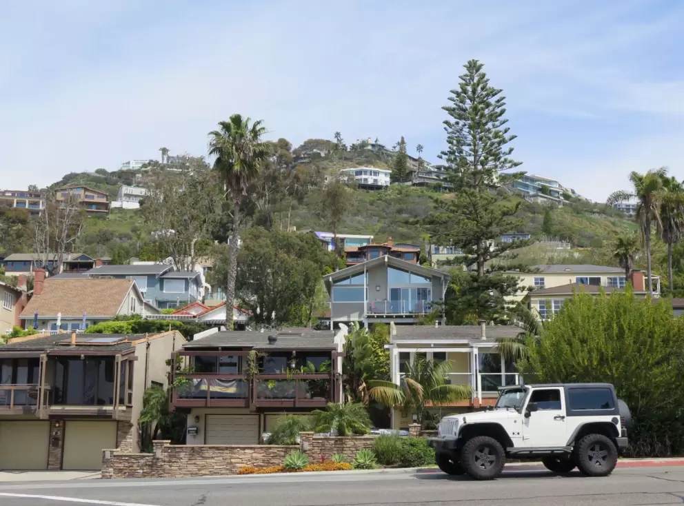 Highway 1, which you can park on . 