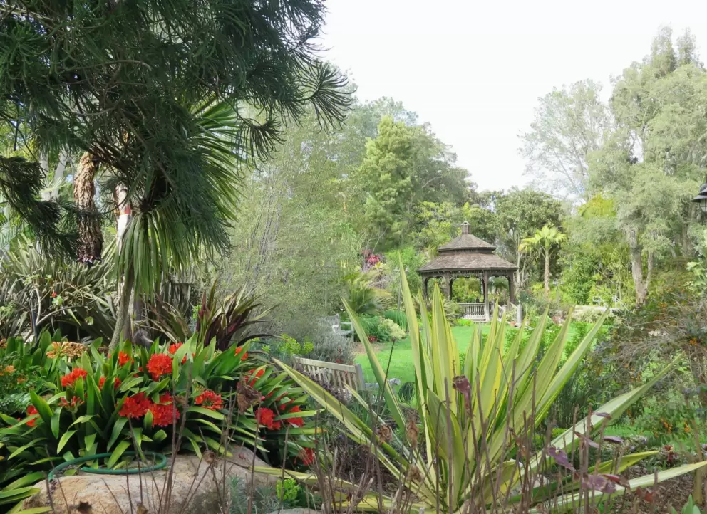 Gazebo in the distance. 