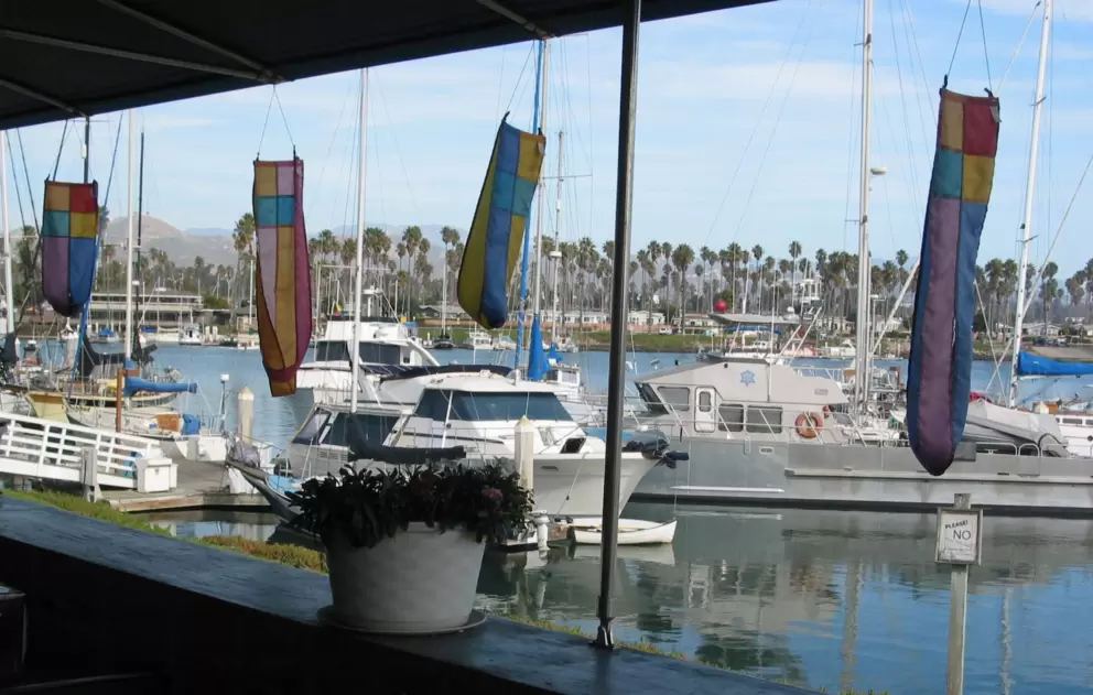 View from the balcony tables at Harbor Cove Cafe.