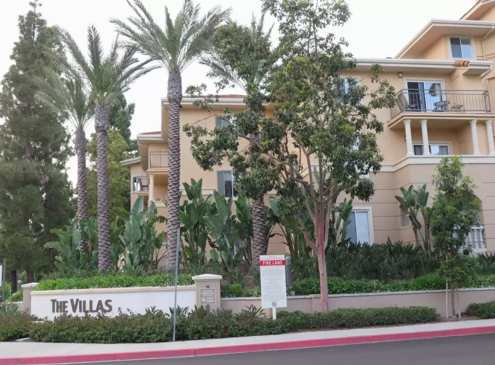 Pretty apartment complexes. 