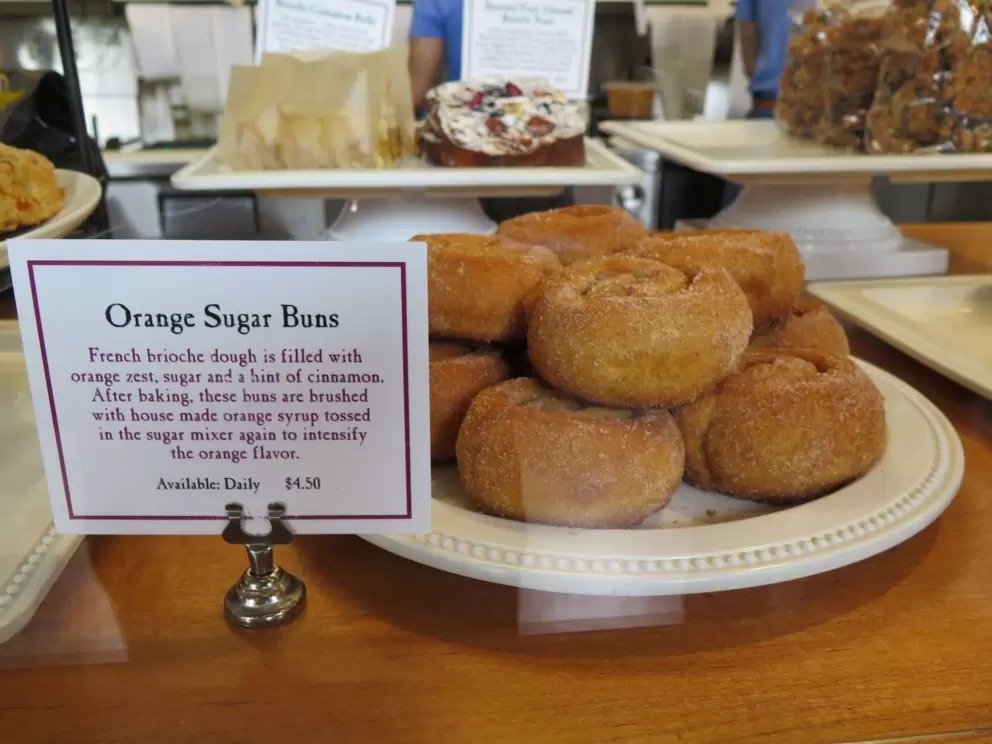 Orange sugar buns at Con Pane. 
