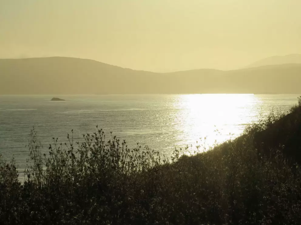 Sparkling water in Avila Bay. 