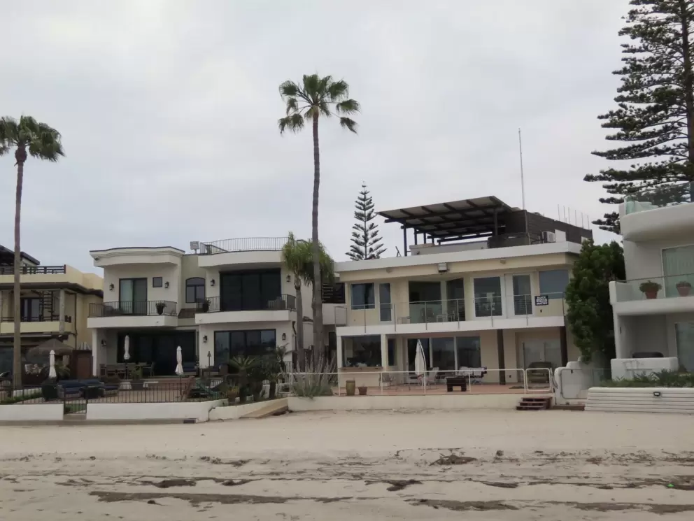 Beach houses at Sail Bay.