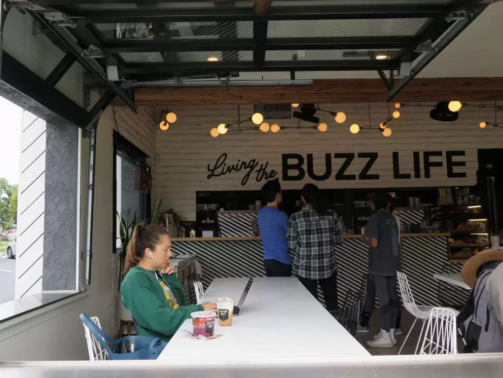 Inside Better Buzz Coffee Pacific Beach Grand. 