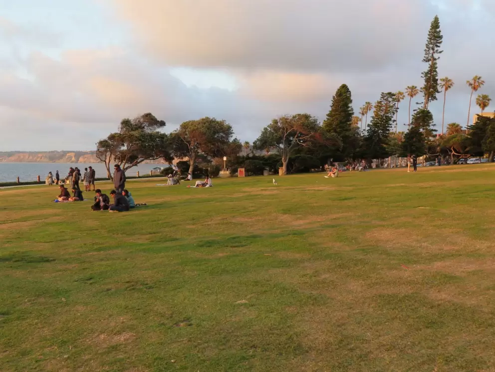 Scripps Park, a huge lawn. 