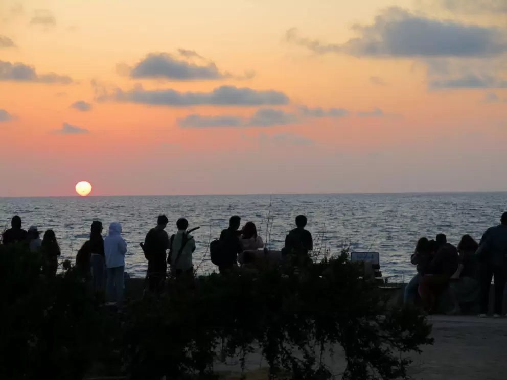 There will be lots of people watching the sunset with you. 