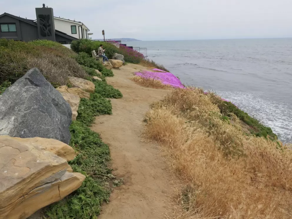 Cliffside trail at tiny Calumet Park. 