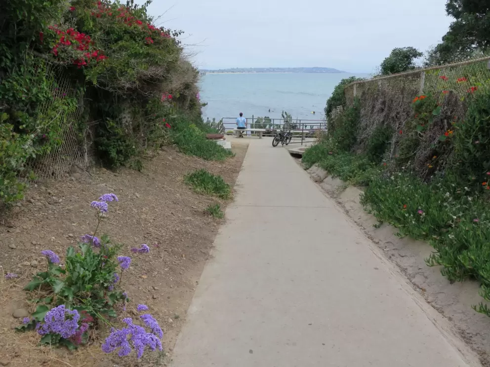 Pacific Beach Point entrance path. 
