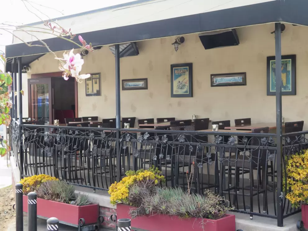 Vigilucci's Trattoria outdoor seating. 