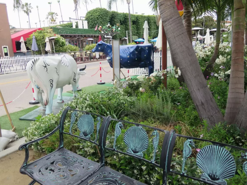 Cow sculptures. 