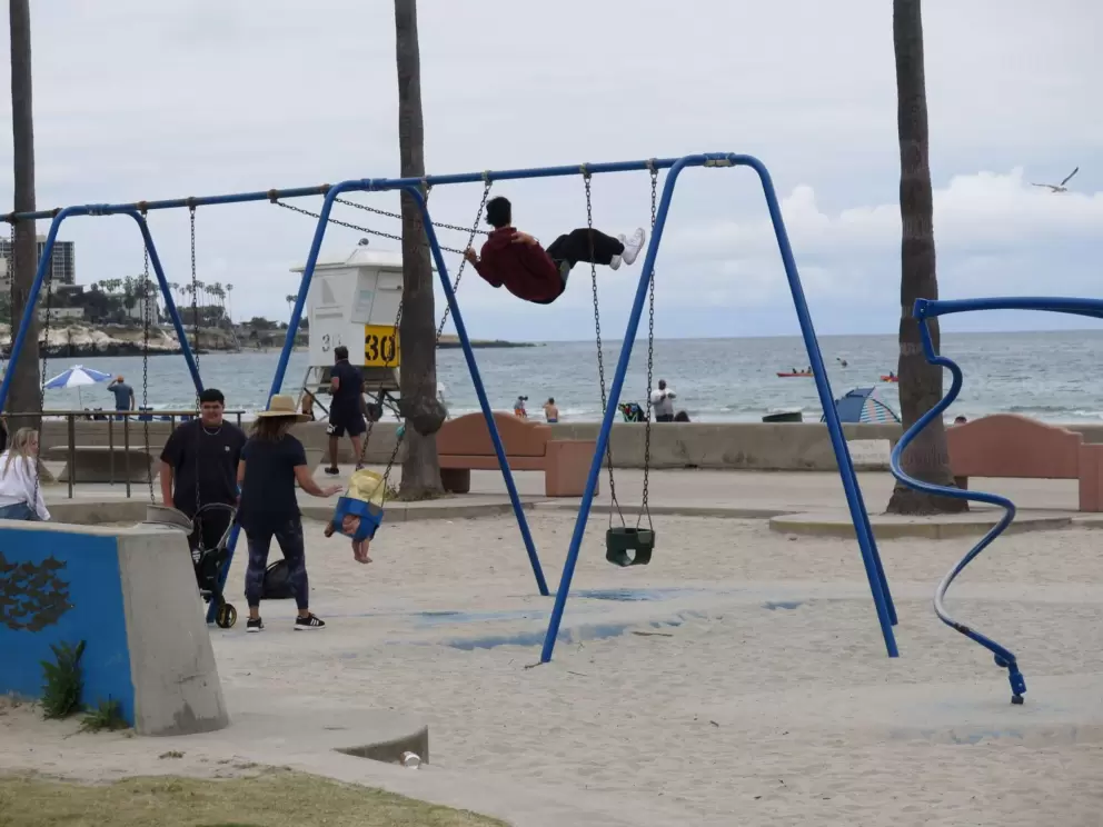 Swings with a view. 