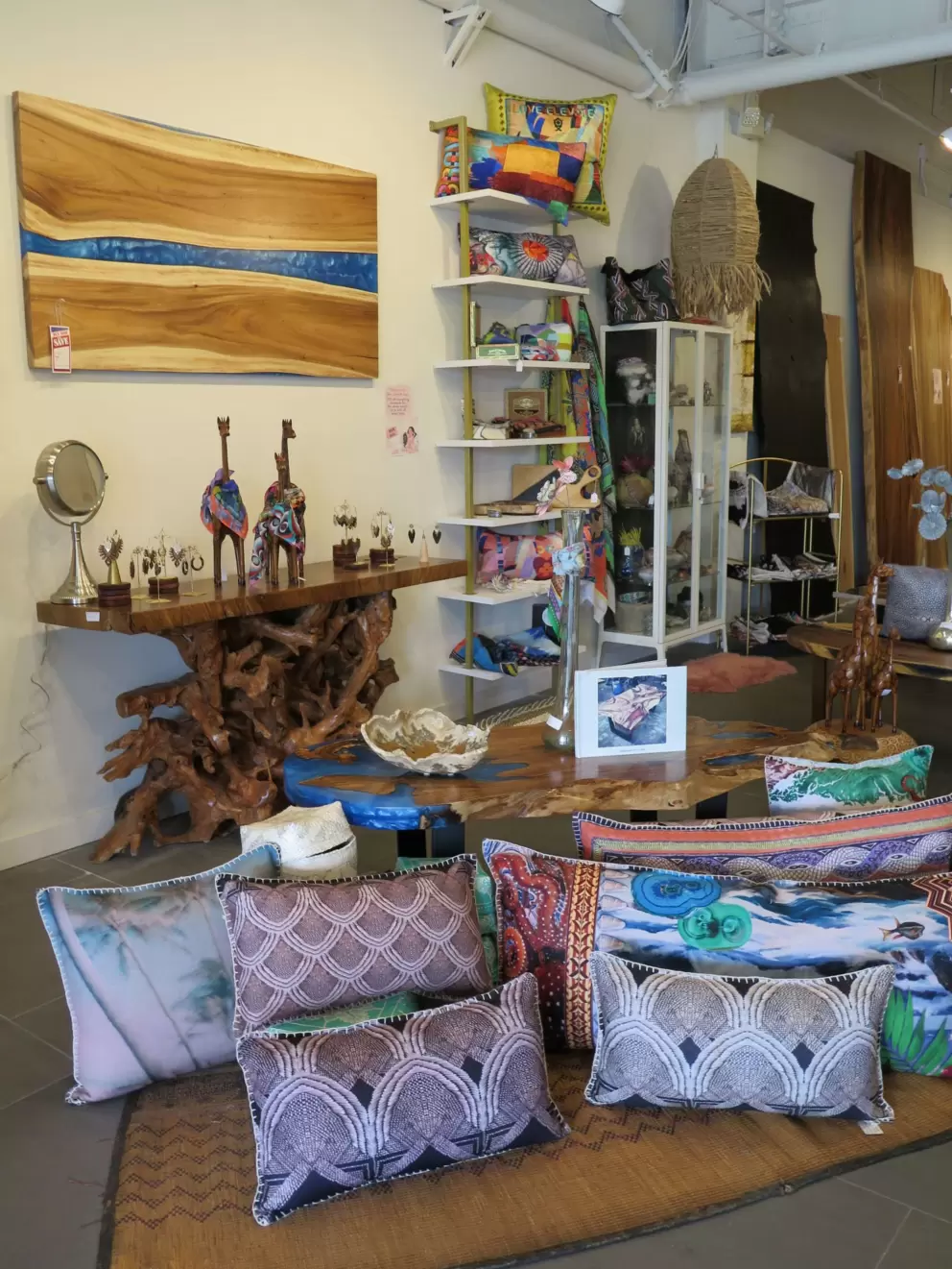Decor inside Indigenous By La Rue. 