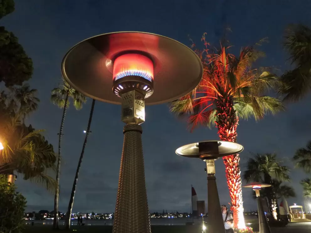 Heat lamp keeping you warm!
