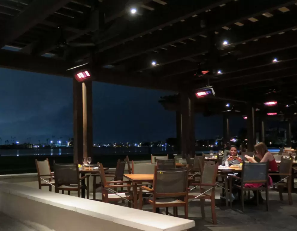 Fantastic view from Oceana Coastal Kitchen, at Catamaran Resort Hotel.