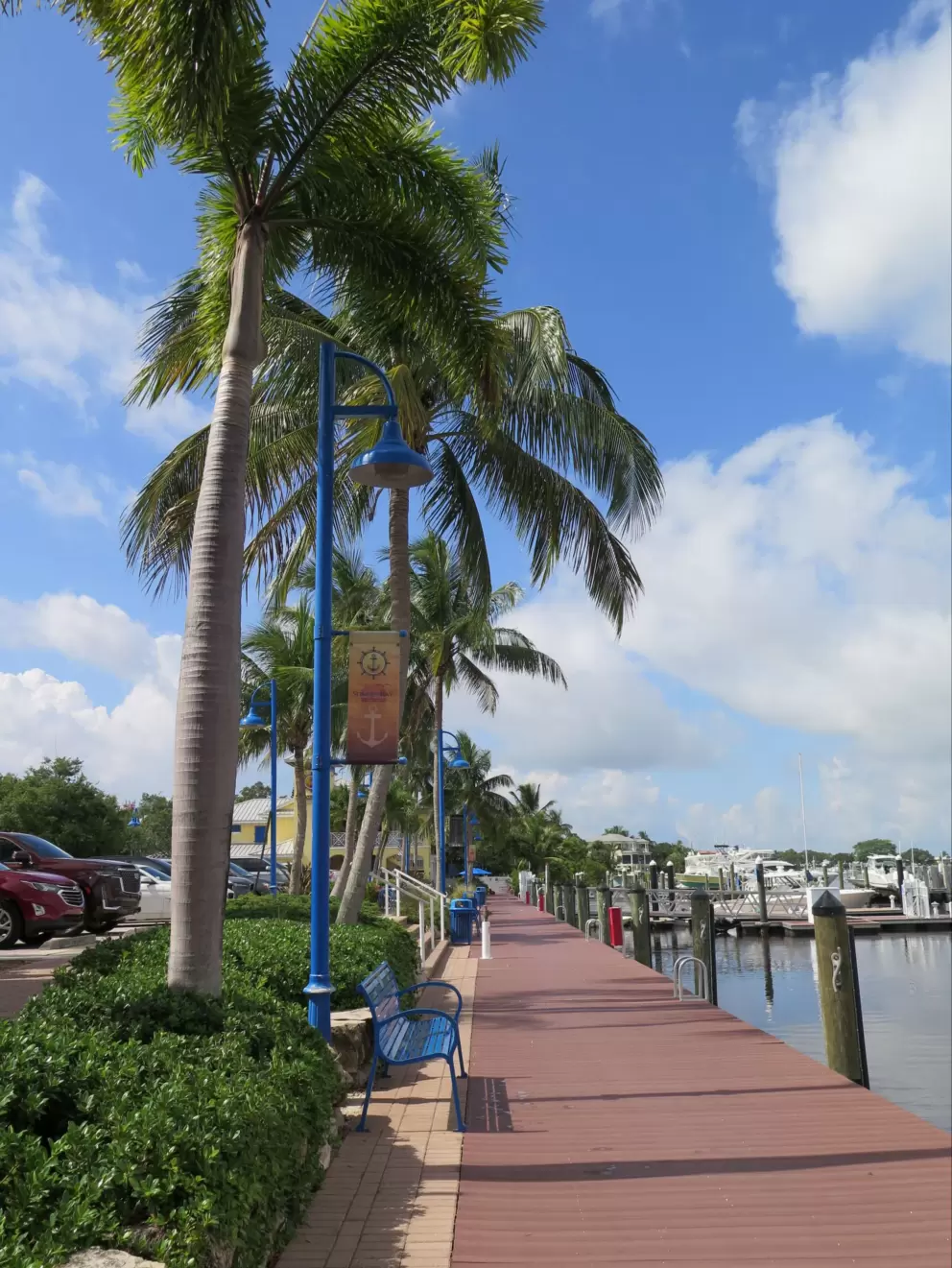 Sunny day at Sunset Bay Marina. 