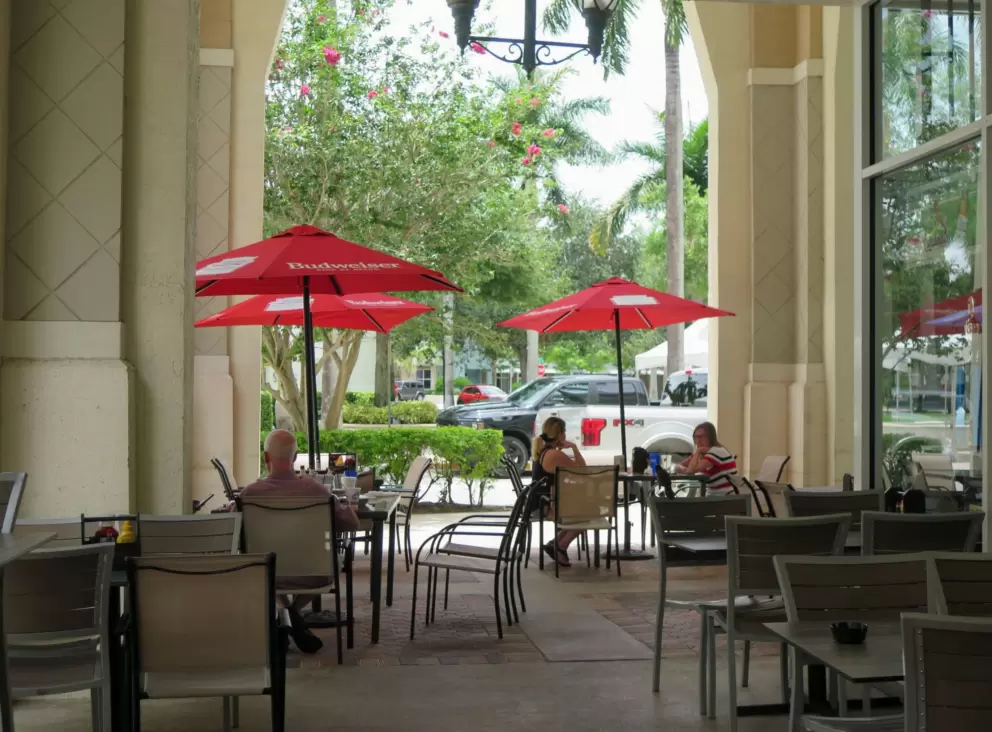 A spot to sit outside in the shade. 