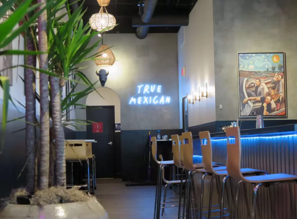 I love the decor inside Lupe's Mexican Eatery. 