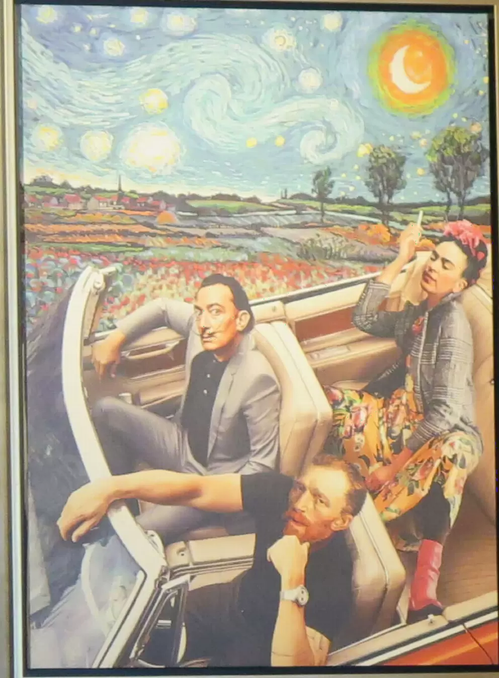 Cool painting inside Lupe's Mexican Eatery. 